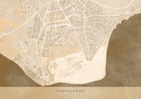Vintage map of Maspalomas wallpaper