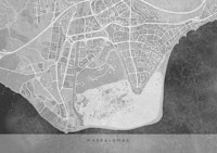Gray map of Maspalomas wallpaper