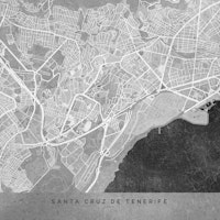 Gray map Santa Cruz Tenerife wallpaper