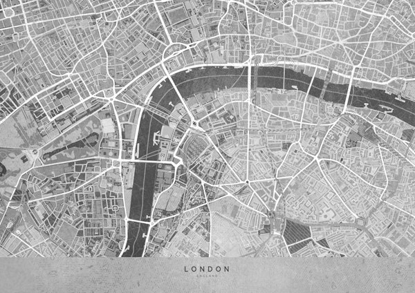 Gray vintage London map