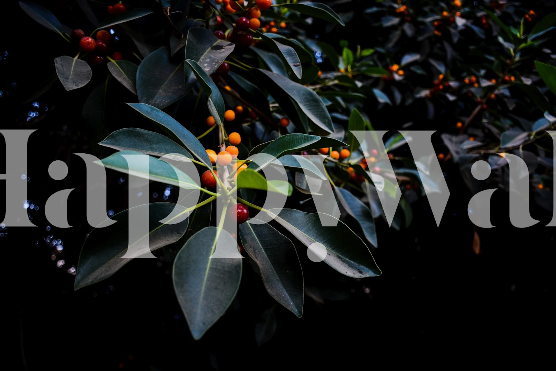 Narančasta i zelena tapeta u postavci sobe.