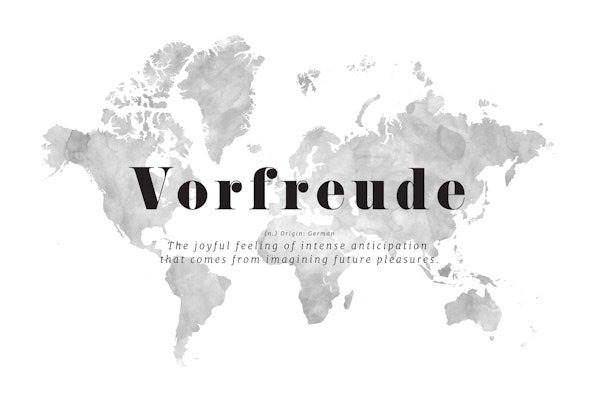 Vorfreude world map
