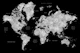 Baibah world map with cities