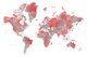 Lyssah world map with cities