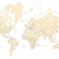 Remi world map with cities tapet