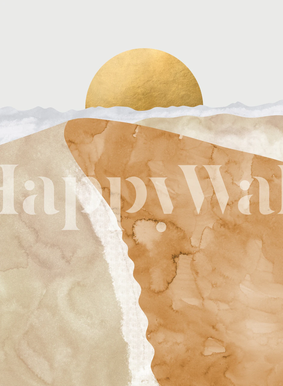 Papier peint Boho sand dunes dans une pièce