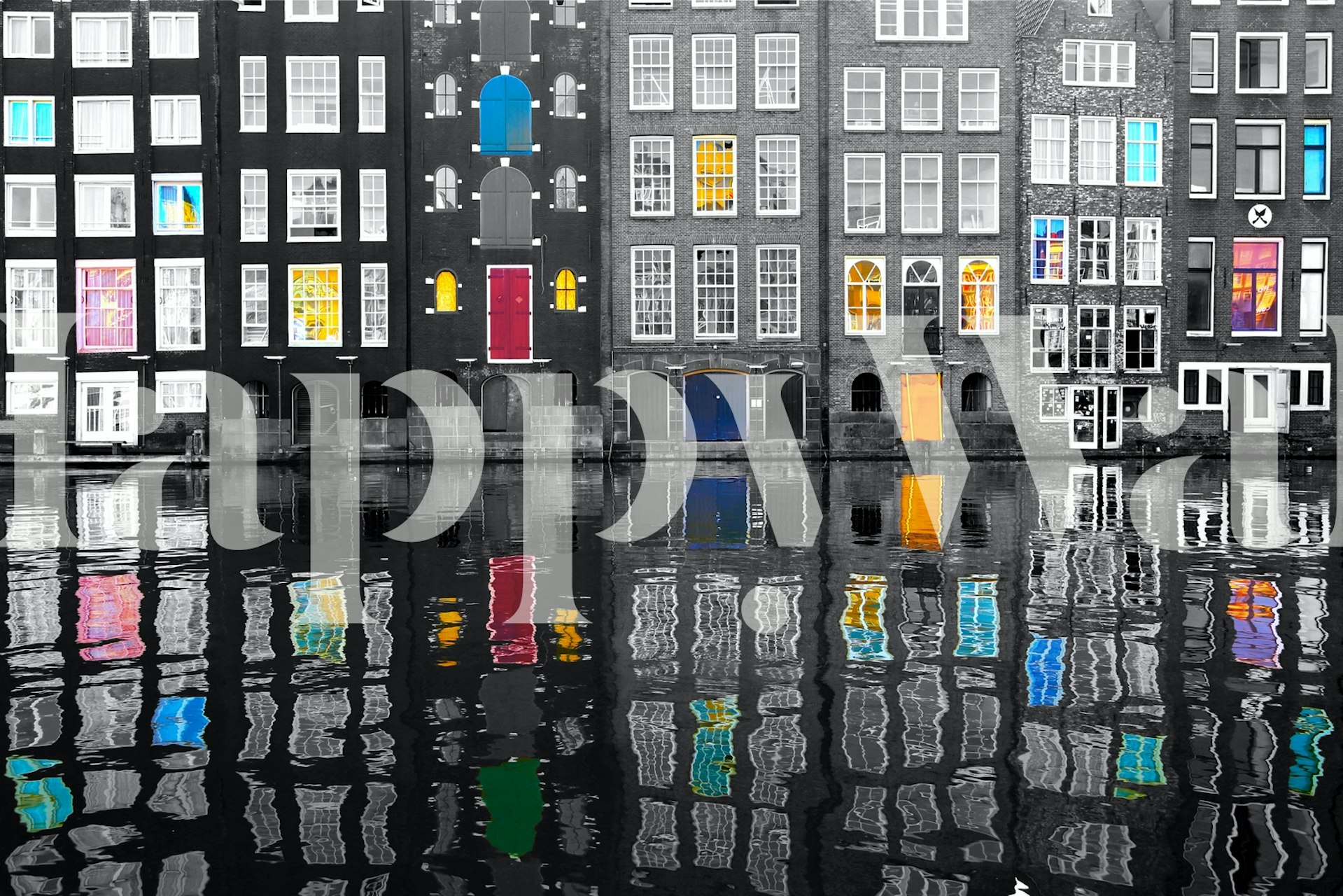 Amsterdam 39 colorful wallpaper in a room