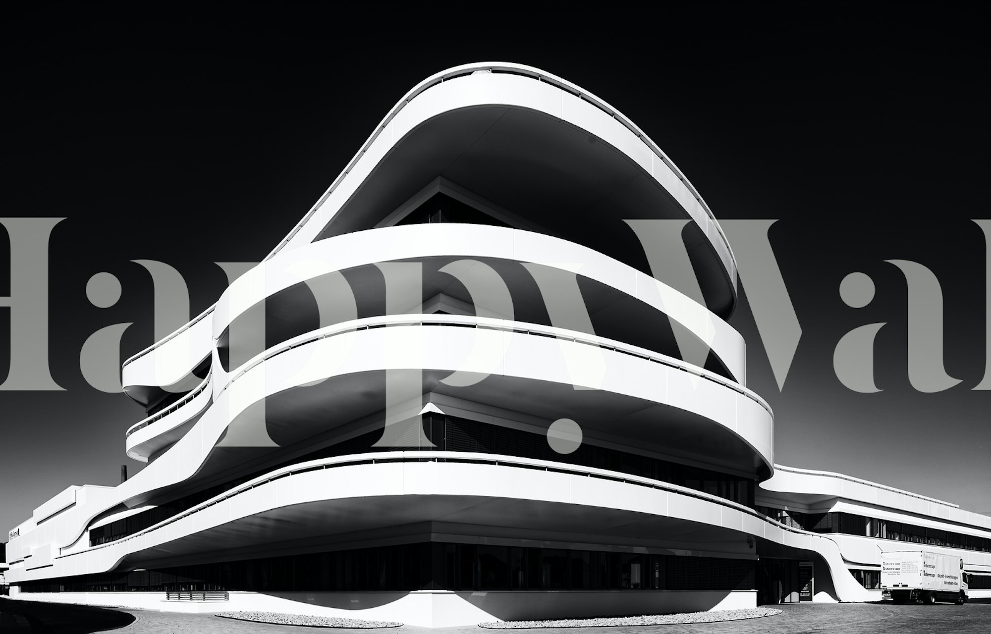 Coffee noir wallpaper displayed in a room