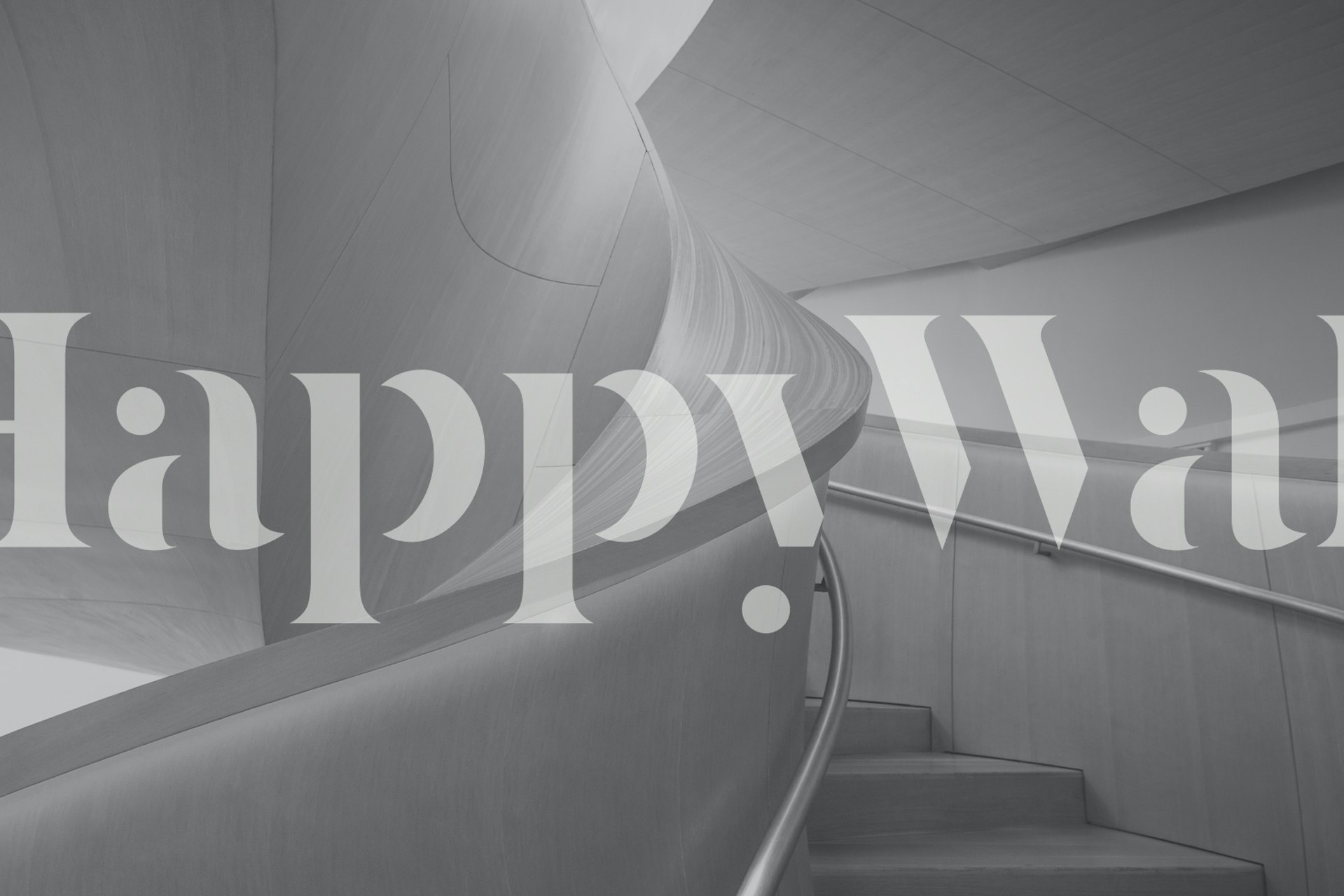 Abstract lines and curves wall mural in grayscale tones conveying modern aesthetics