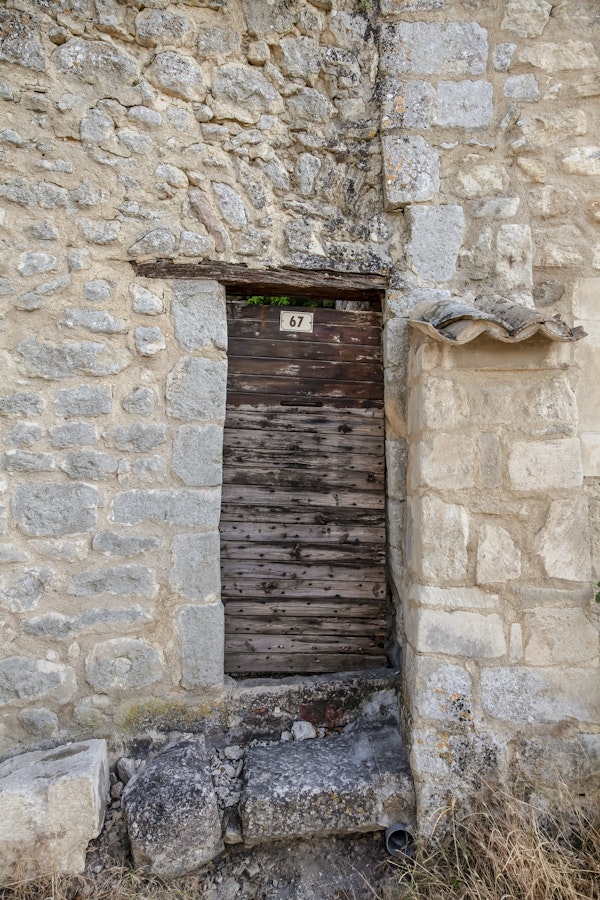 Old Rustic Door In France