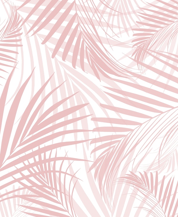 Blush Pink Palm Leaves Dream 3