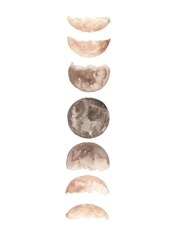 Moonphases Art Print