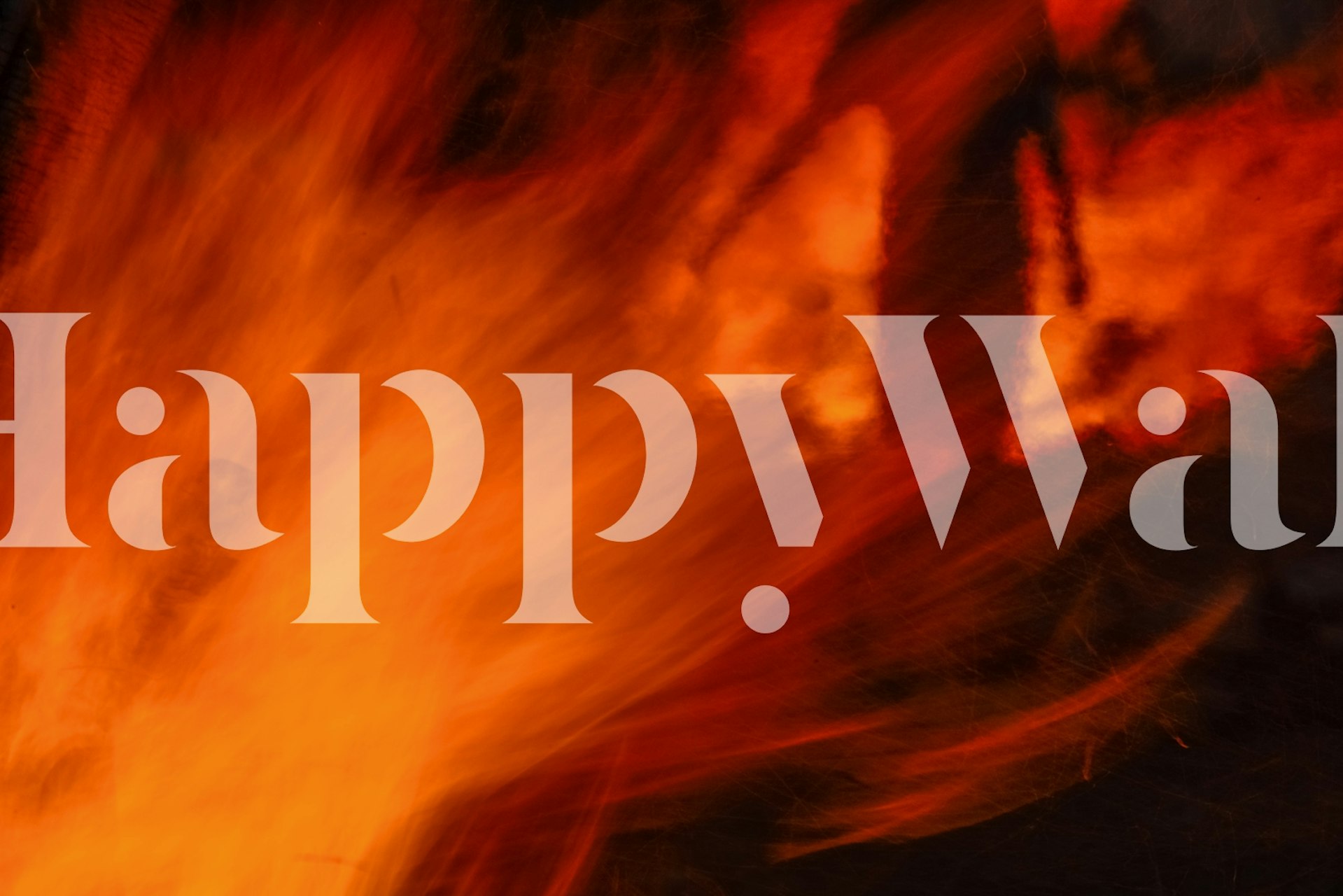 Fiery abstract patterns in orange and red tones wallpaper