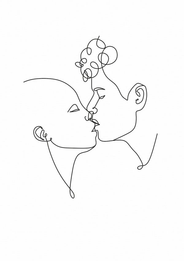 Couple Line art