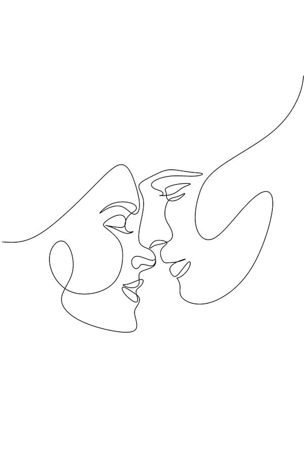 Line Art Couple