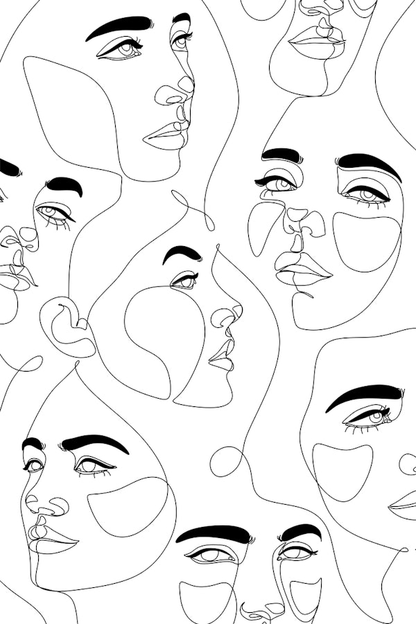 Line Art Faces
