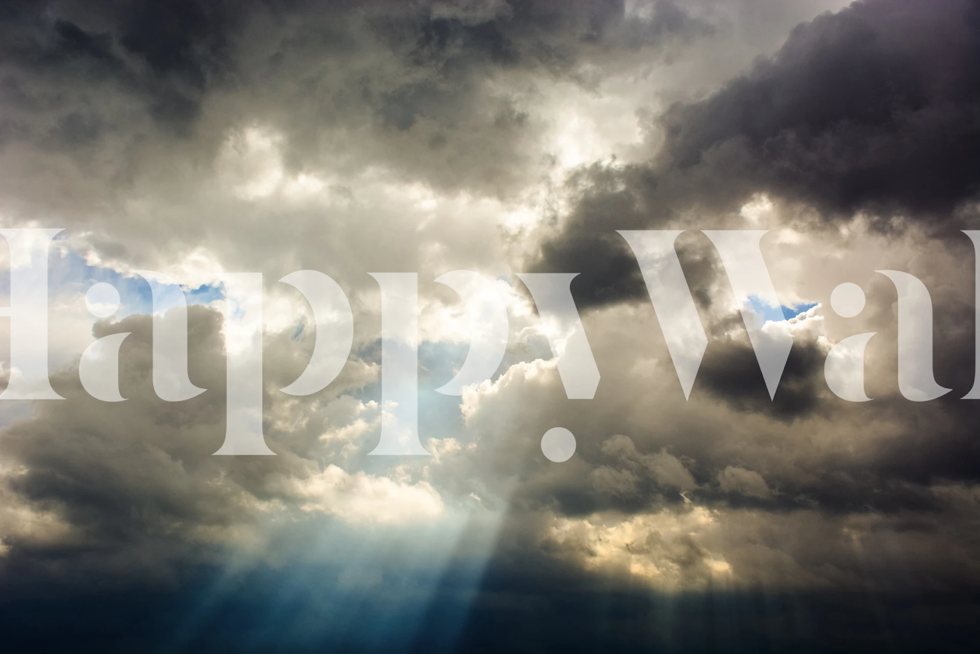 Conception de papier peint Atmosphere II dans une pièce