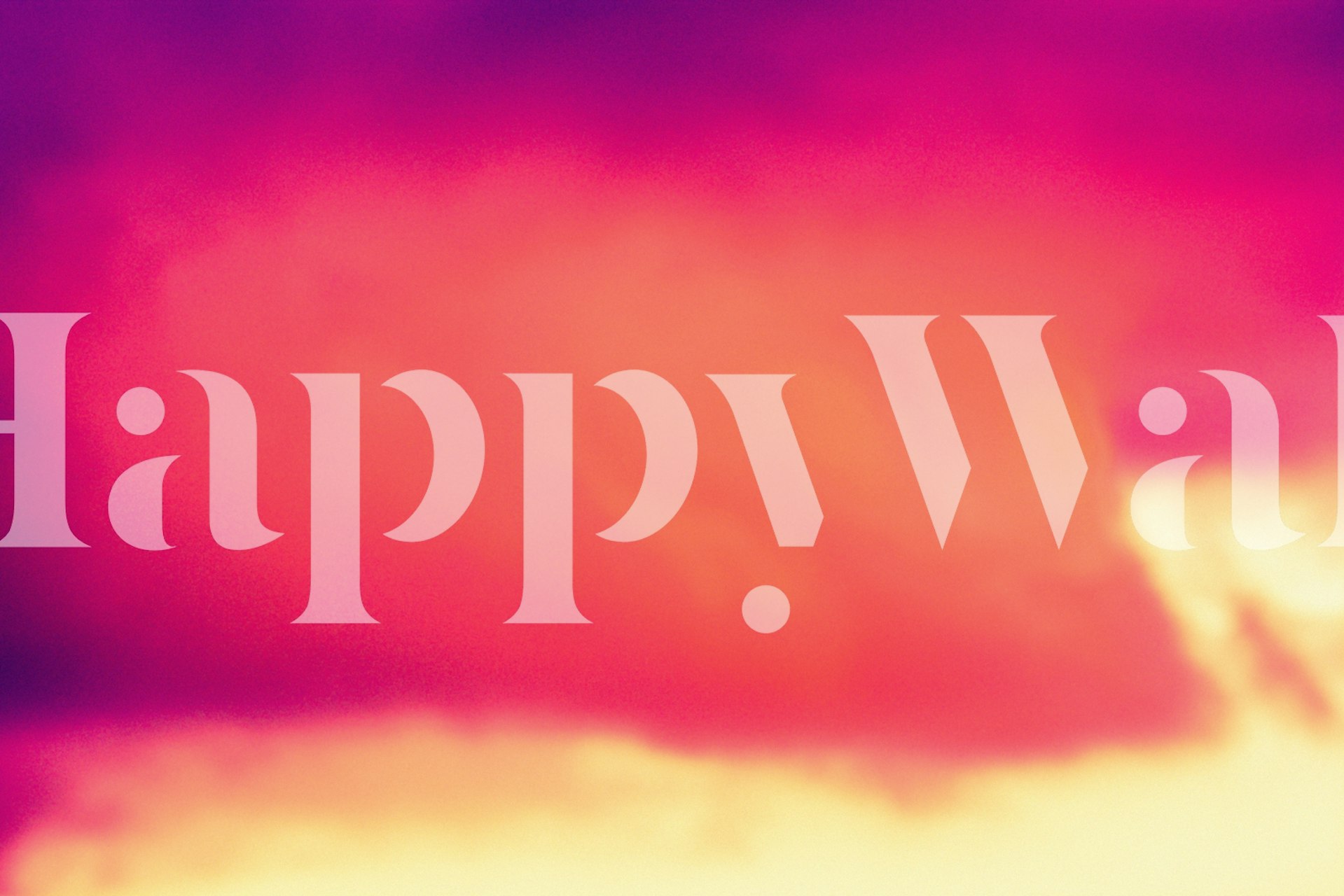 Dreamy pink and purple clouds wall mural