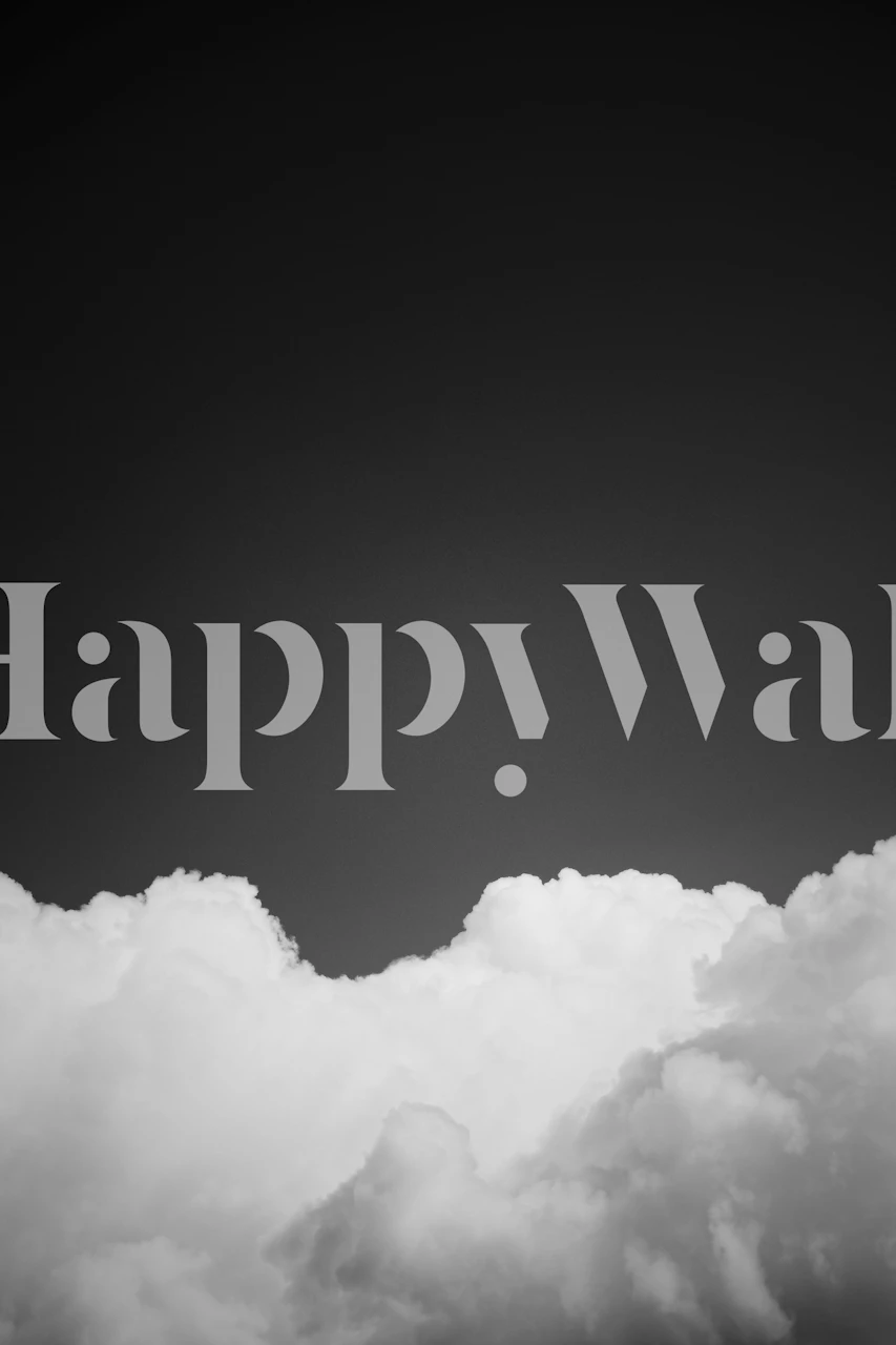 Black Clouds I wallpaper design in a room