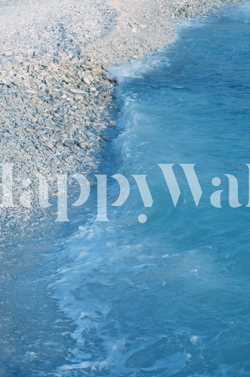 Coral Stones Blue Ocean papel pintado en una habitación