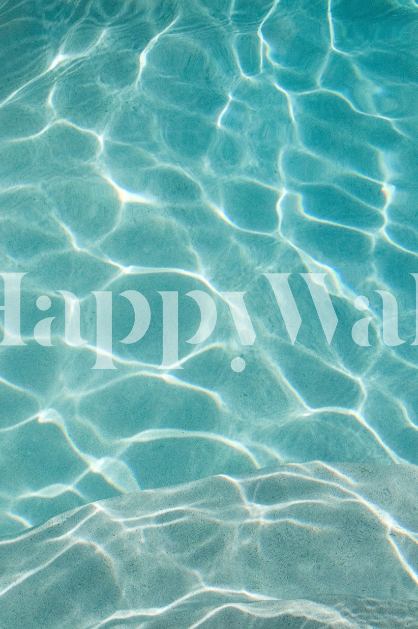 Papel pintado de reflejo del agua en una habitación