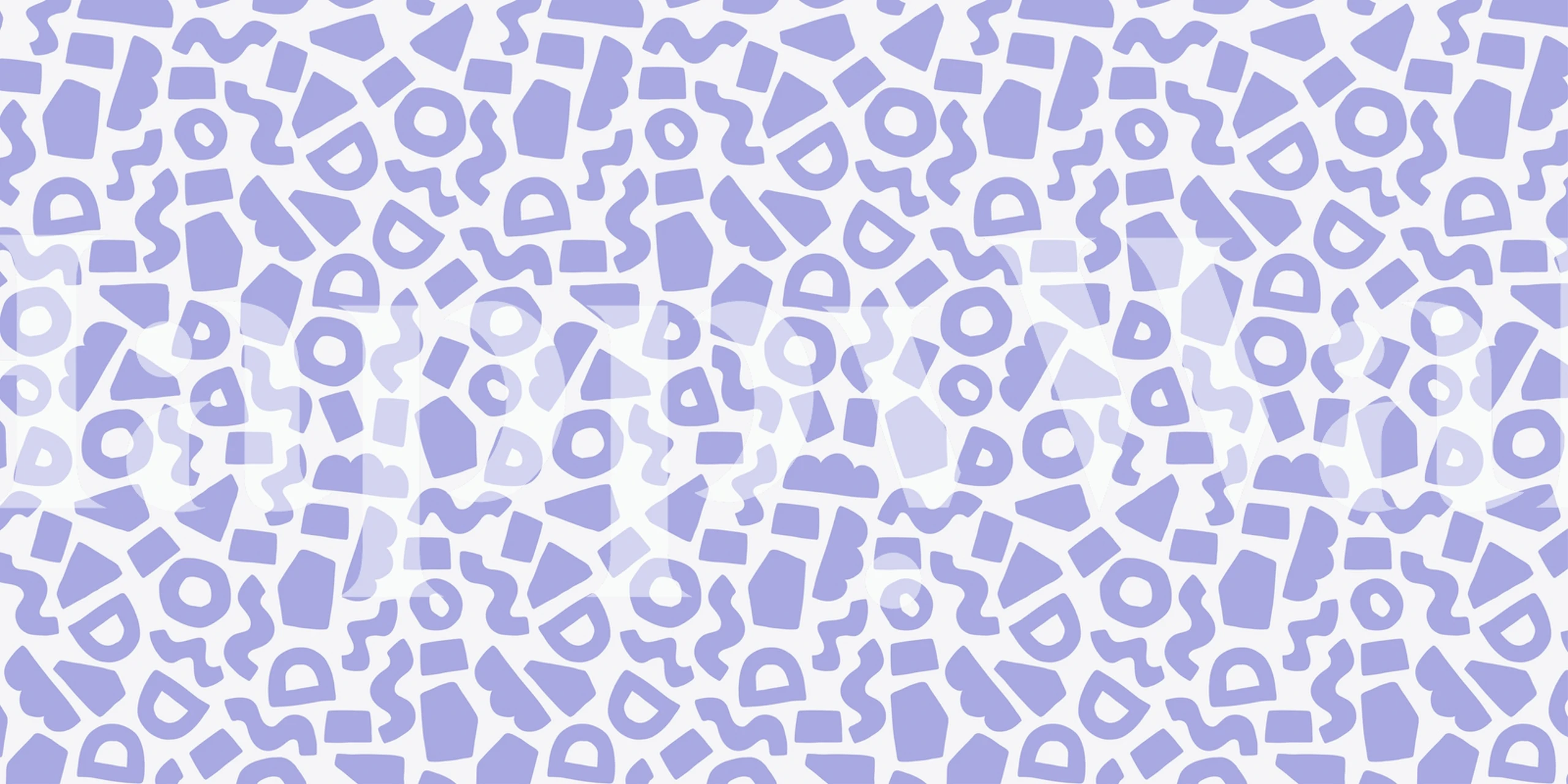 Purple abstract shapes in playful patterns wallpaper