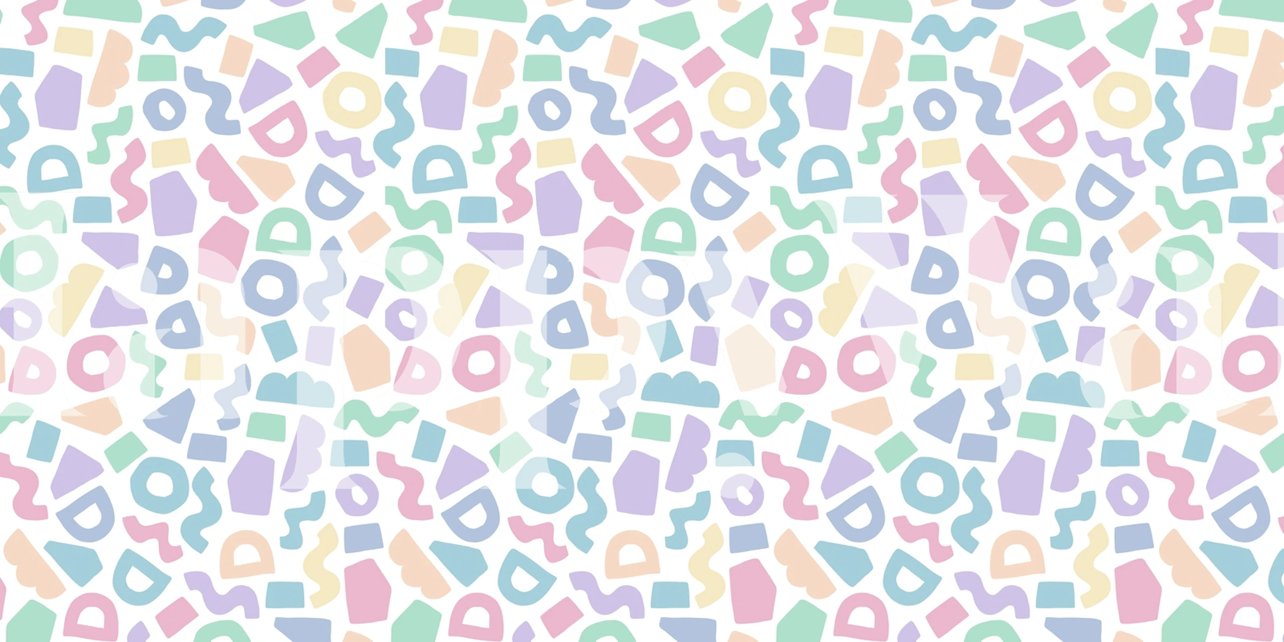 Colorful rainbow abstract shapes pattern for wall mural