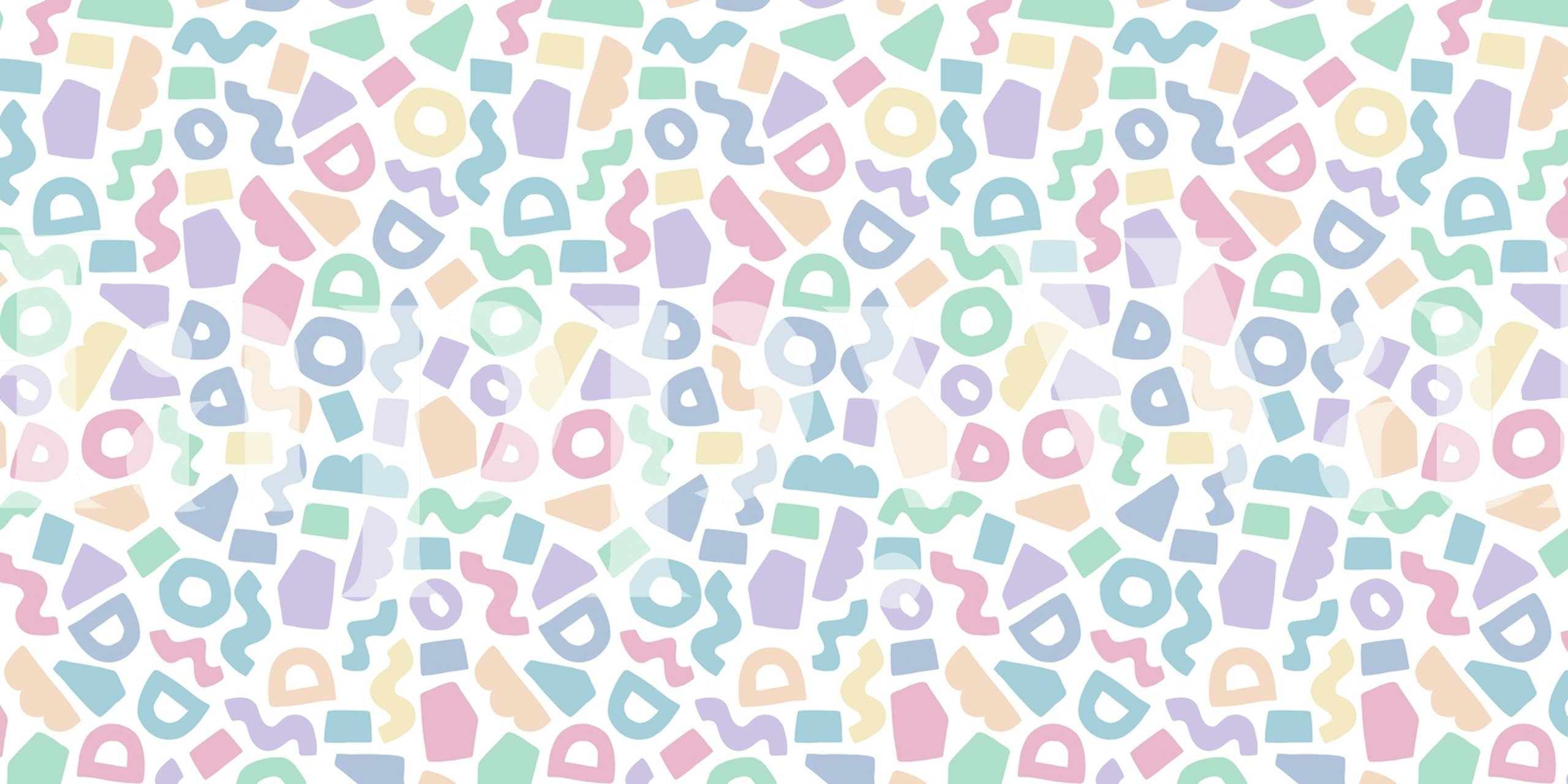 Colorful rainbow abstract shapes pattern for wall mural