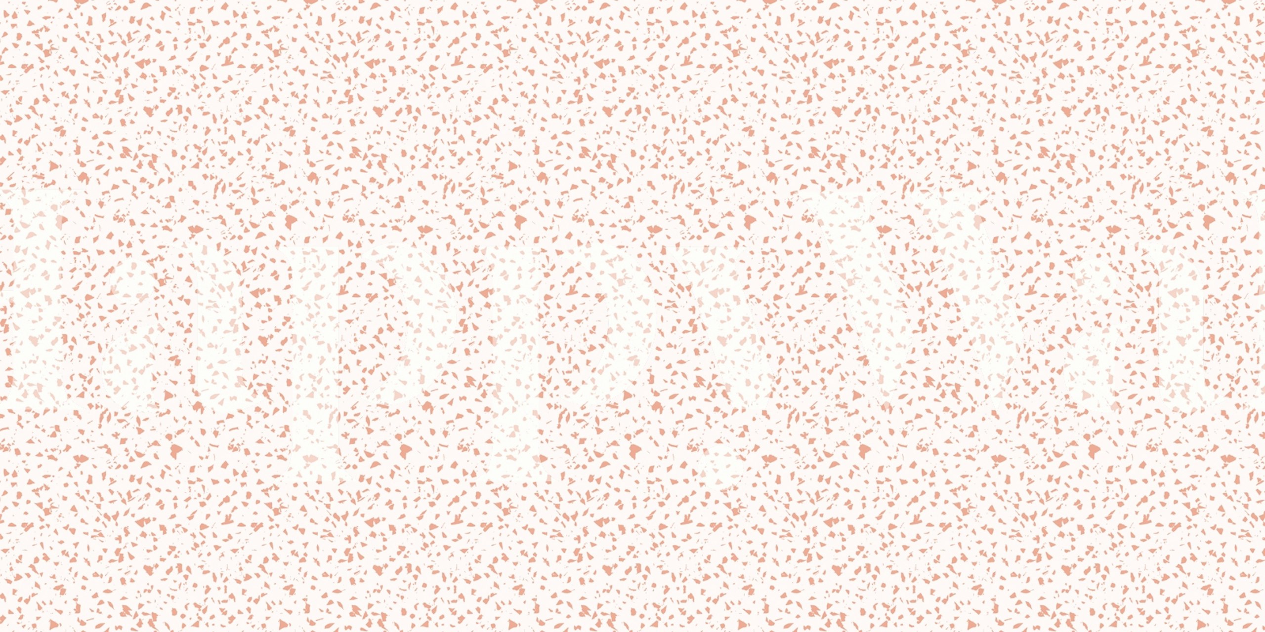 Nude peach cream terrazzo pattern wallpaper