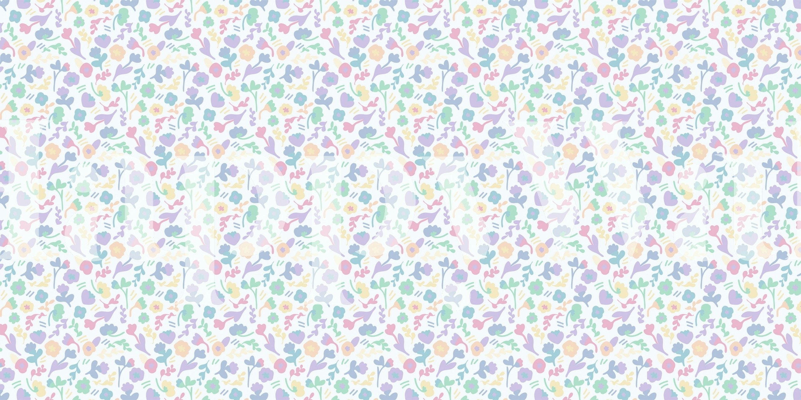 tapeta Rainbow Flower Field w pokoju