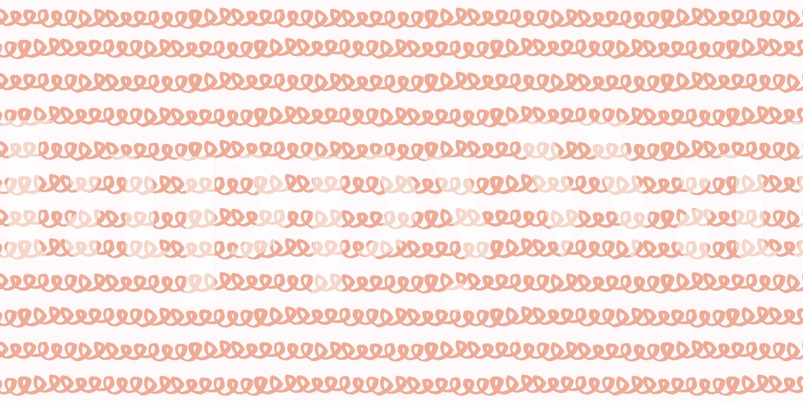 Nude Squiggles wallpaper in a room setting