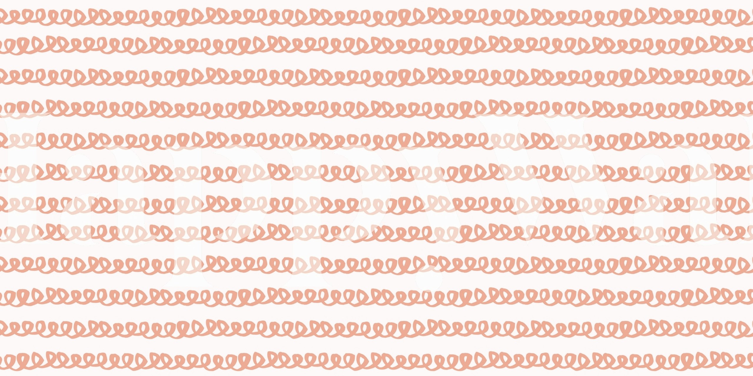 Nude Squiggles Tapete in einem Raumsetting