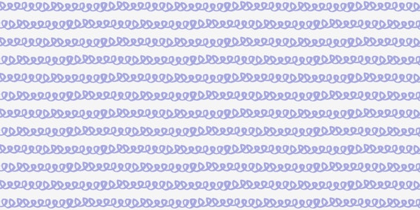 Cornflower Blue Squiggles