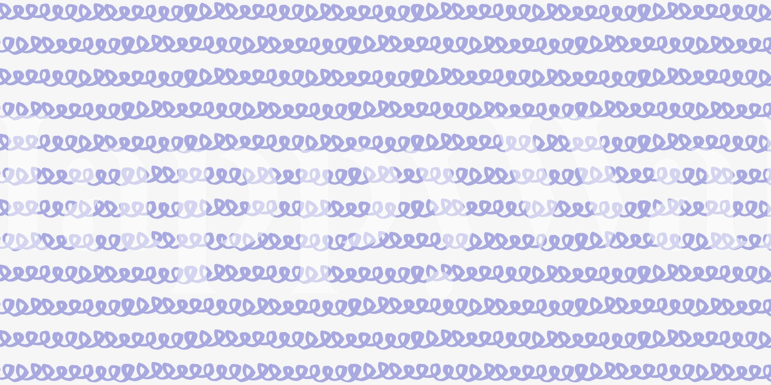 Cornflower Blue Squiggles wallpaper design