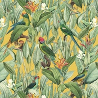 Vintage Hot Summer Jungle carta da parati