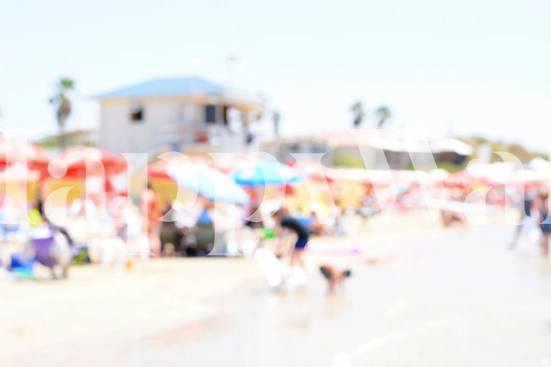 Seaside wallpaper in a vibrant beach setting
