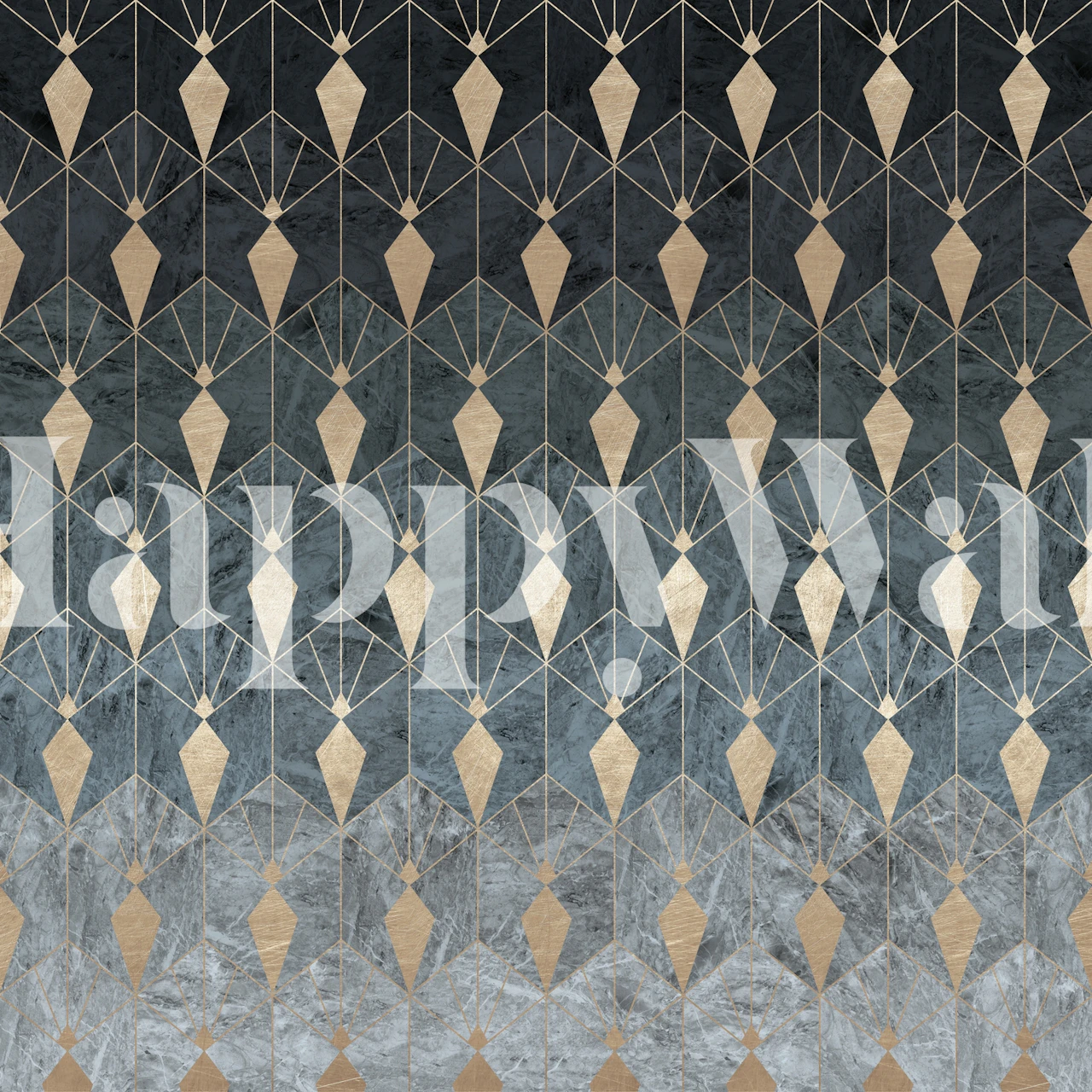 Art Deco wallpaper featuring ice and diamonds design