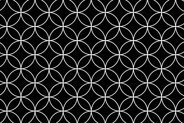 Black N White Retro Circles