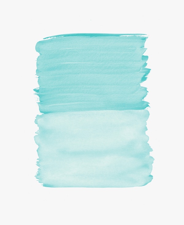 Soft Turquoise Abstract  1
