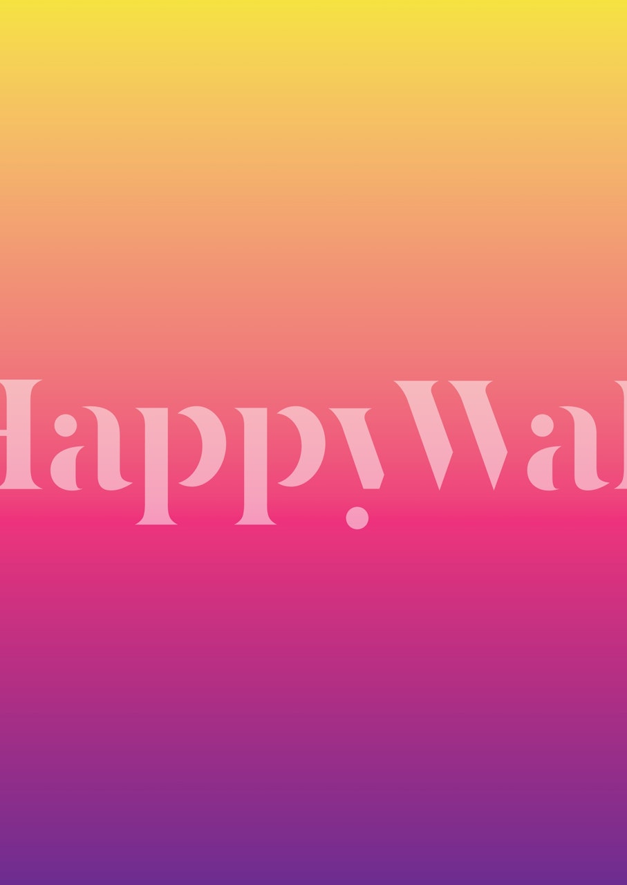 Ombre sunset wallpaper in yellow, pink, and purple gradient