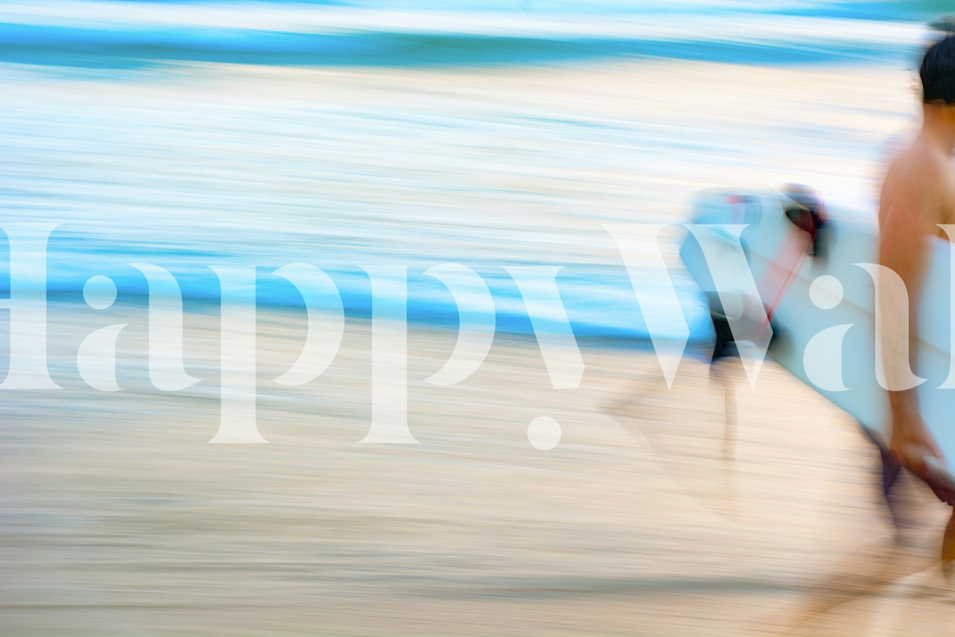 Seaside wallpaper in a coastal room