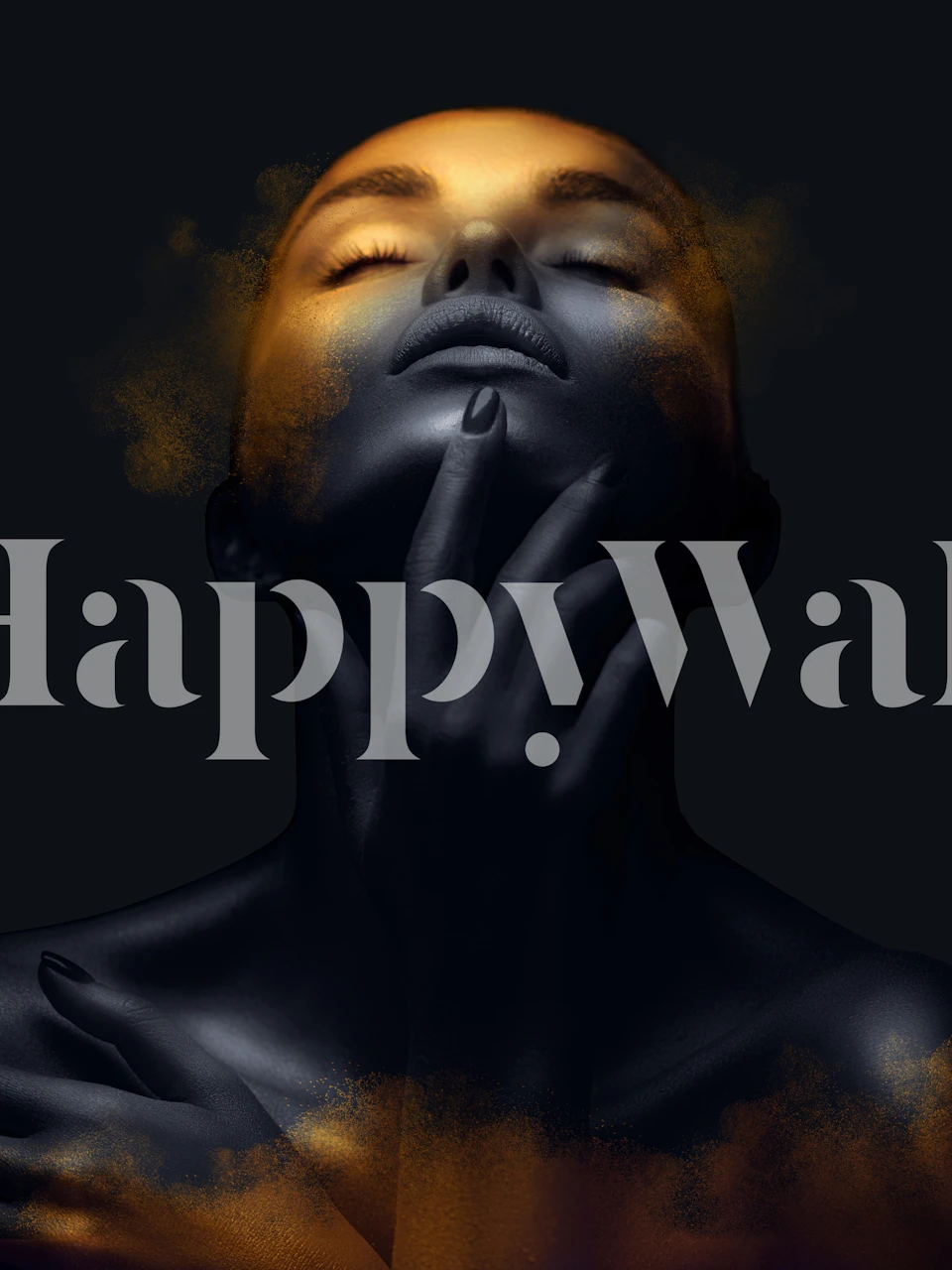 Gold Girl 1 tapet i et stilfuldt rum