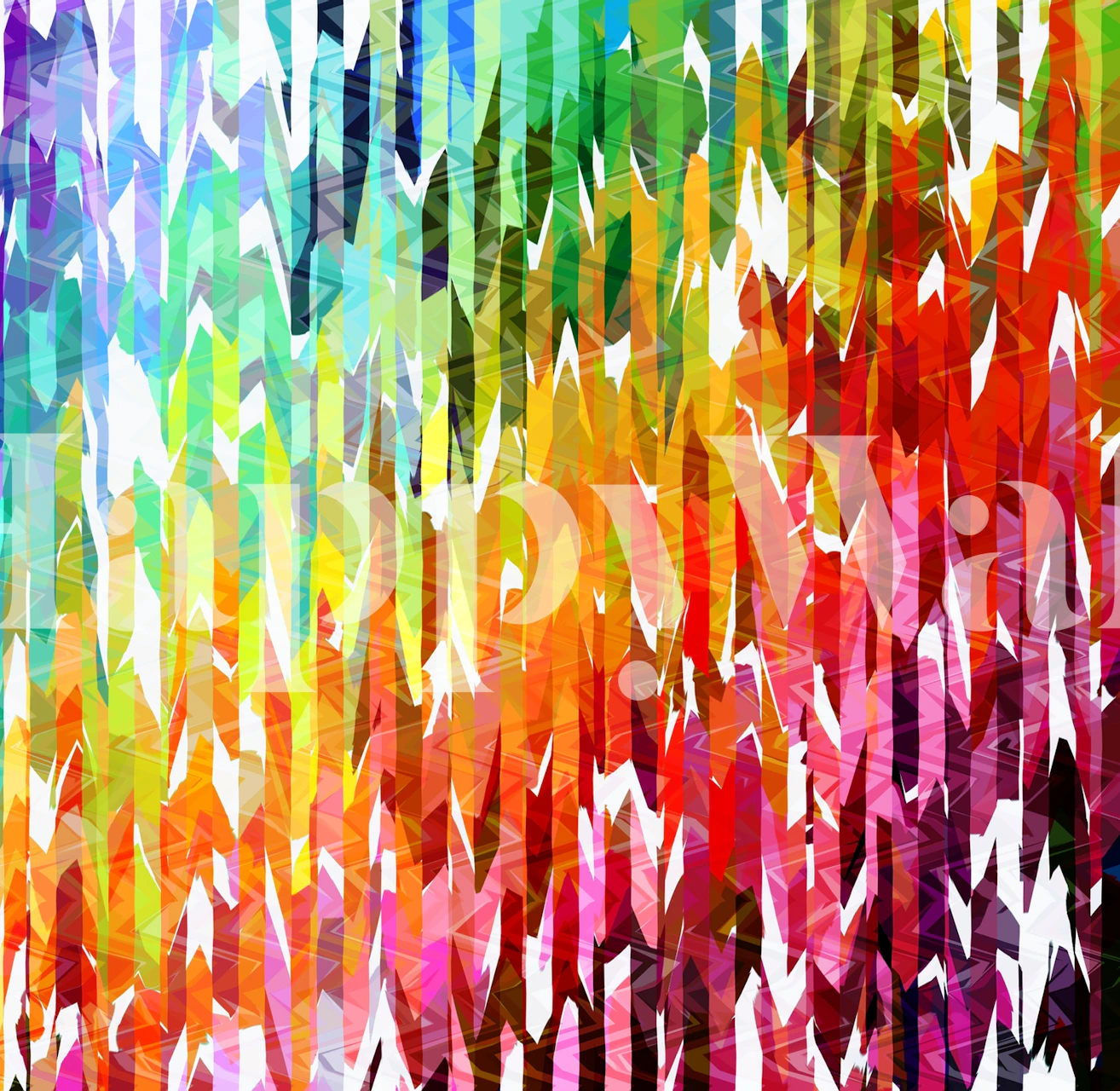 Colorful rainbow striped geometric wallpaper design