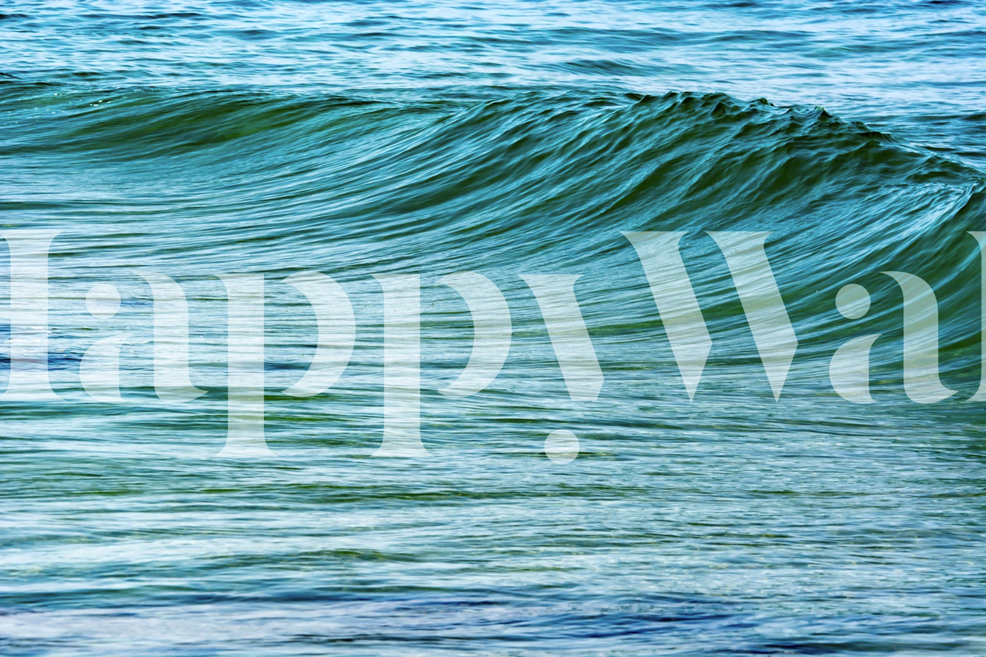 Uniqueness of Waves XIV tapet i ett rum