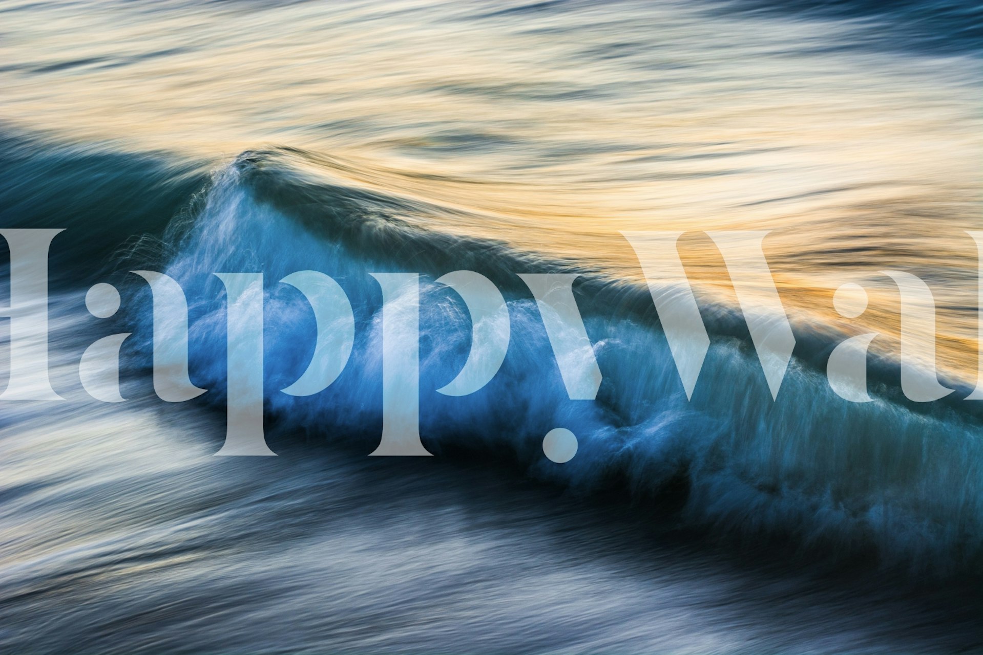 Uniqueness of Waves XI wallpaper in a room