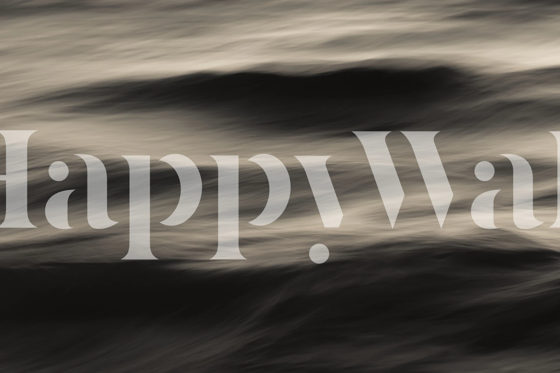 Abstract black and white wave pattern wallpaper