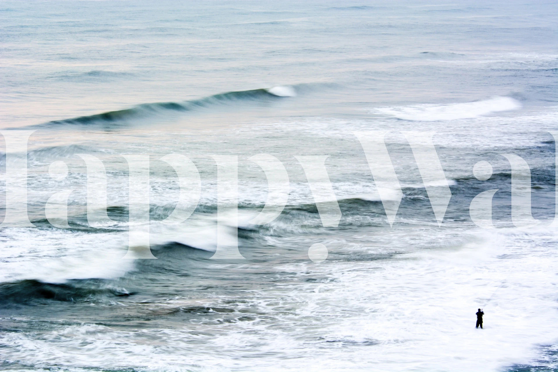 The fisherman II wallpaper featuring waves