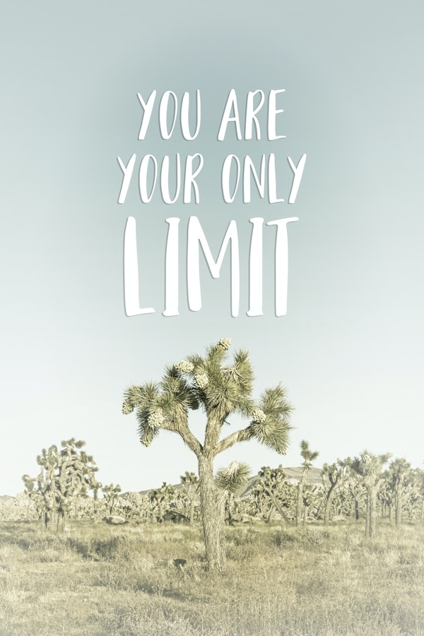 You are your only limit