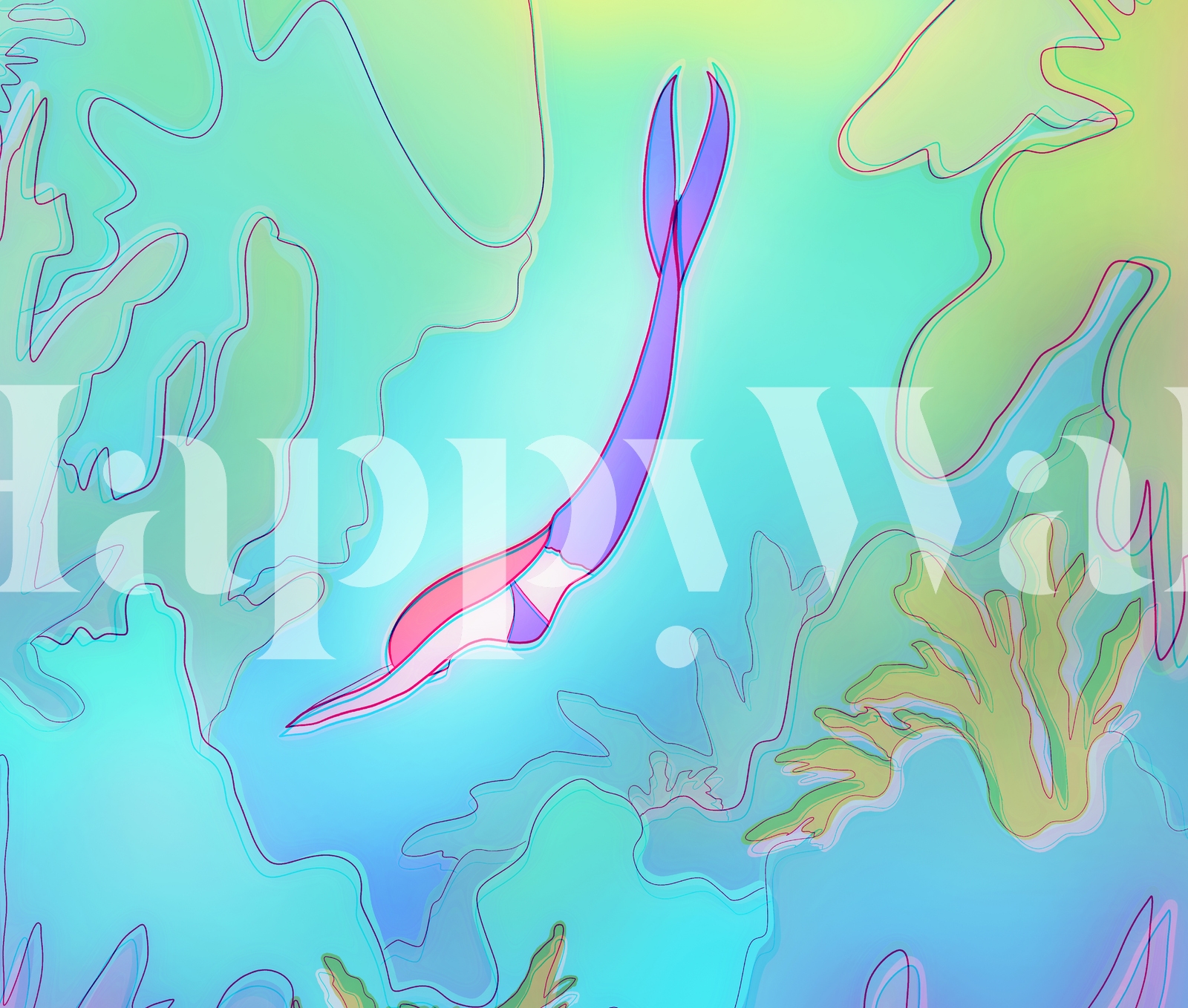 Underwater Dive Abstract Wallpaper