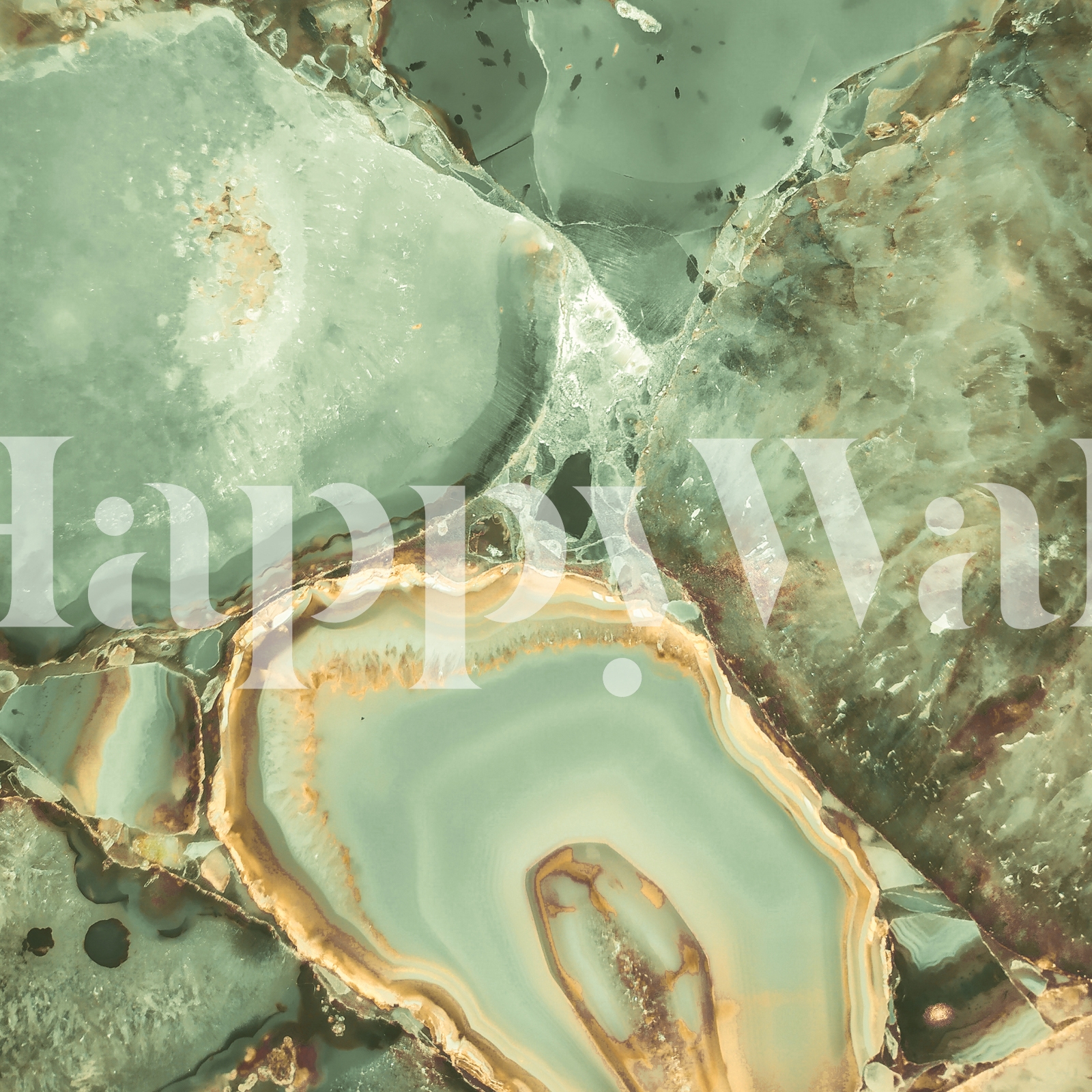 Green Gemstones Wallpaper | Happywall.com